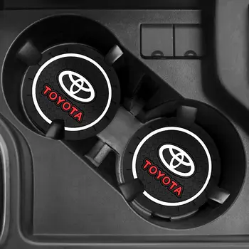 Vodní tácky do auta, protiskluzová podložka do vodního kelímku pro Toyota Gazoo Racing Corolla Yaris Chr Auris Rav4, autodoplňky do interiéru 10 nejlepší prodej Příslušenství k Toyotě RAV4 - №3