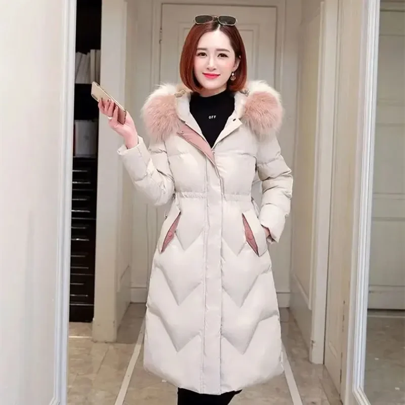 Feather Coats Women\'s Down Jacket 2023 Korean Jacket for Women Thicken Long Cotton Jacket Winter Down Coats Women Puffer Jacket