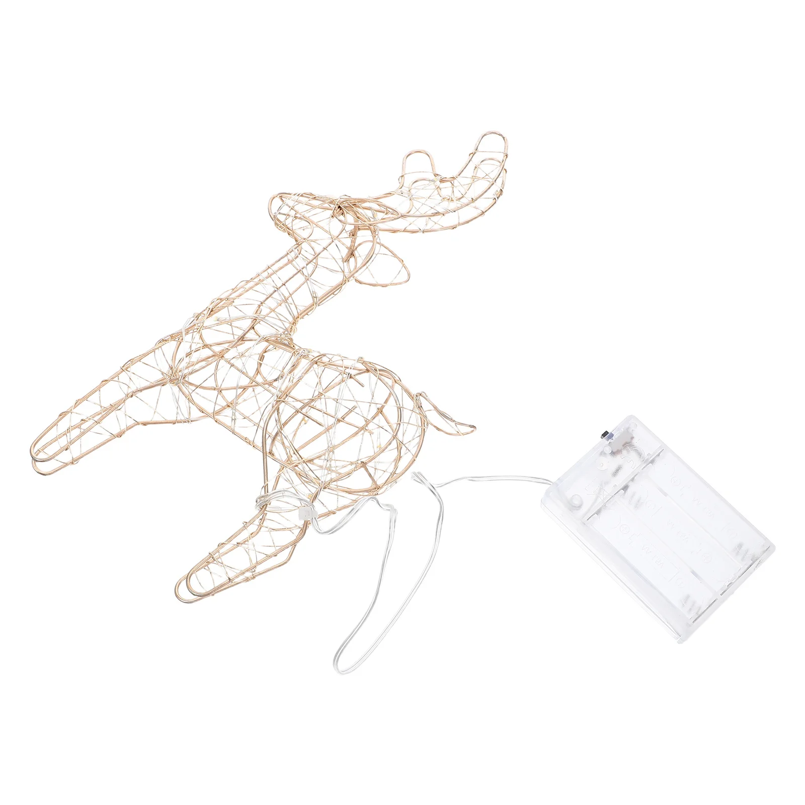 

Glowing Elk Ornaments Christmas Reindeer Light-up Decor LED Window Display Prop