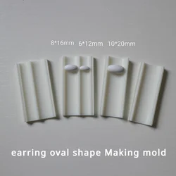 Multi-size Polymer Clay Earring Oval Ball Shape Making Tool DIY Handwork Making Creative Moulding Earring Jewelry Oval Mold