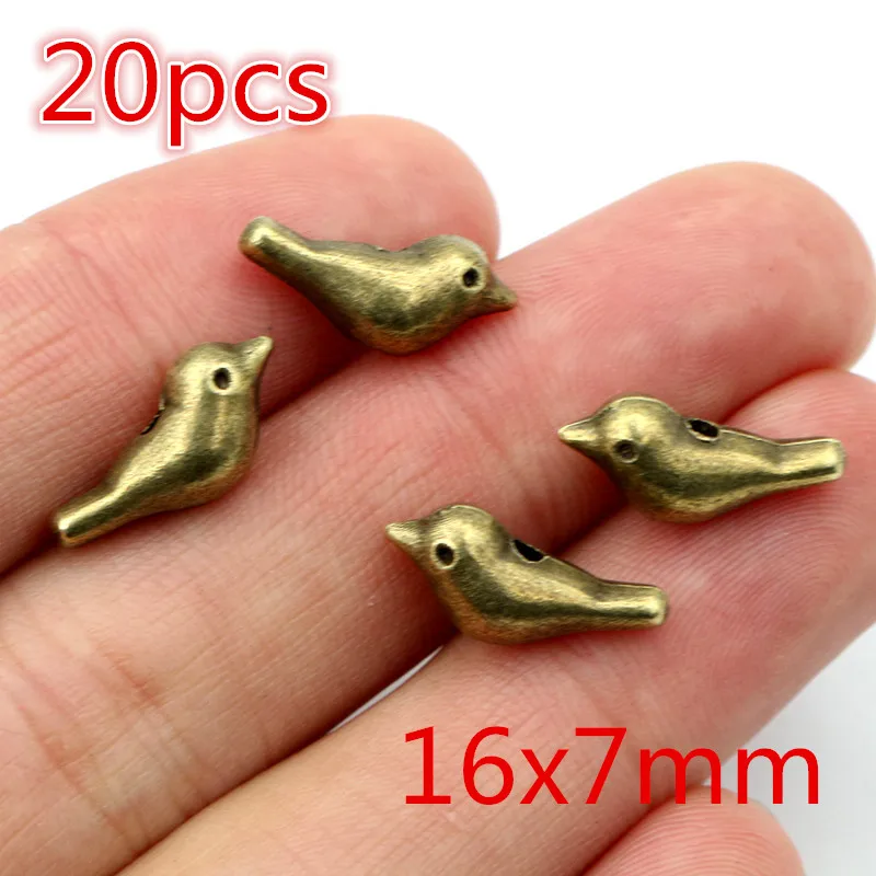 Fashion New Antique Silver Plated Bronze Bird Handmade Charms Pendant DIY Jewelry Findings for bracelet necklace