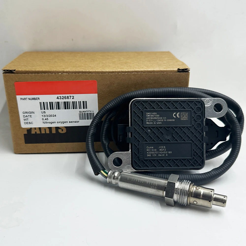 NEW For Cummins Box 4326872 5WK96749 N-GK Probe Nitrogen Oxide Sensor for 2013-18 Cummins ISX 15.0 ISX 11.9 2872942NX 5WK96749B