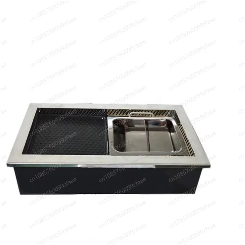 Commercial electric barbecue table for restaurant in hot pot area