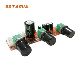 SOTAMIA-preamplificador de tono NE5532, LM1036, placa de Control de volumen, AD827, OP-AMP, preamplificador de potencia única, Control EQ de tono de volumen