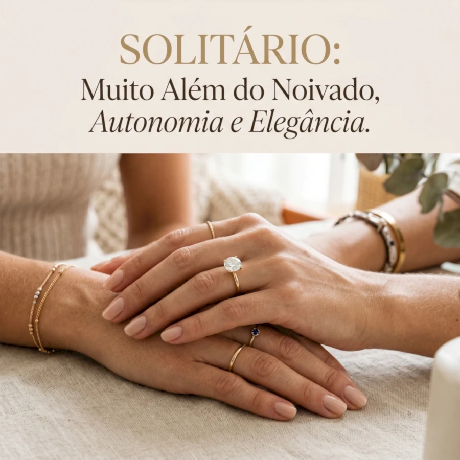 Muito Além da Noivado: O Verdadeiro Significado do Anel Solitário