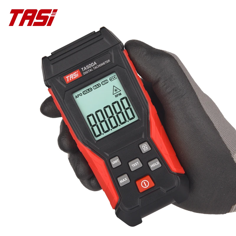 TASI TA500A TA500B TA500C Digital Tachometer RPM Display Non-Contact Digital Laser Tachometer Speedometer Speed Meter