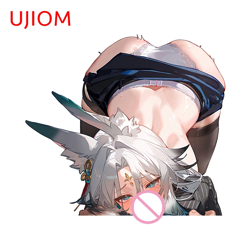 UJIOM 13cm × 11.8cm Sexy Honkai Star Rail Feixiao Wall Stickers Ass Slap Hentai Pose Allluring Decals Personal Room Accessoires