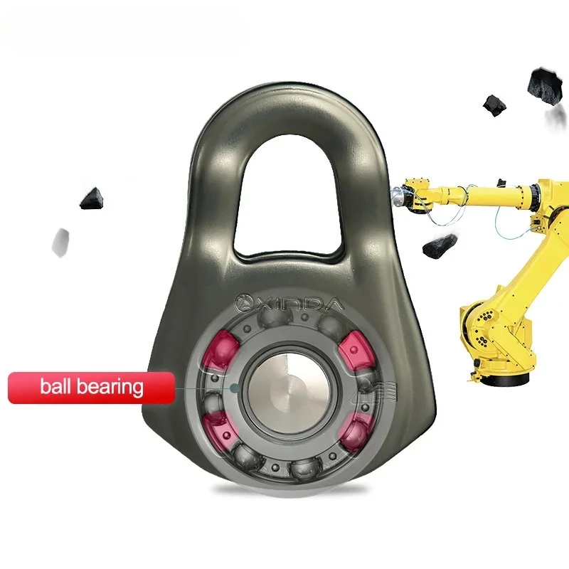 

Профессиональный малый одинарный роликовый тросоукладчик с шарикоподшипником для альпинизма, скалолазания, зиплайнов и трансверсальных работ