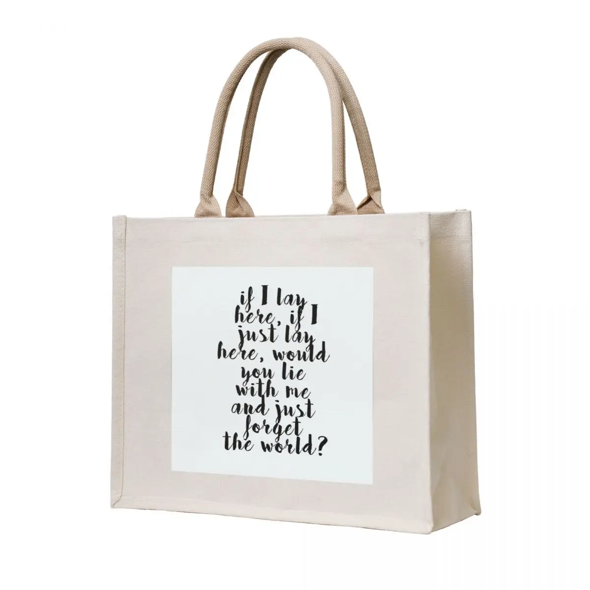 

If I lay here Tote Bag custom tote bag tote bags aesthetic Canvas bag