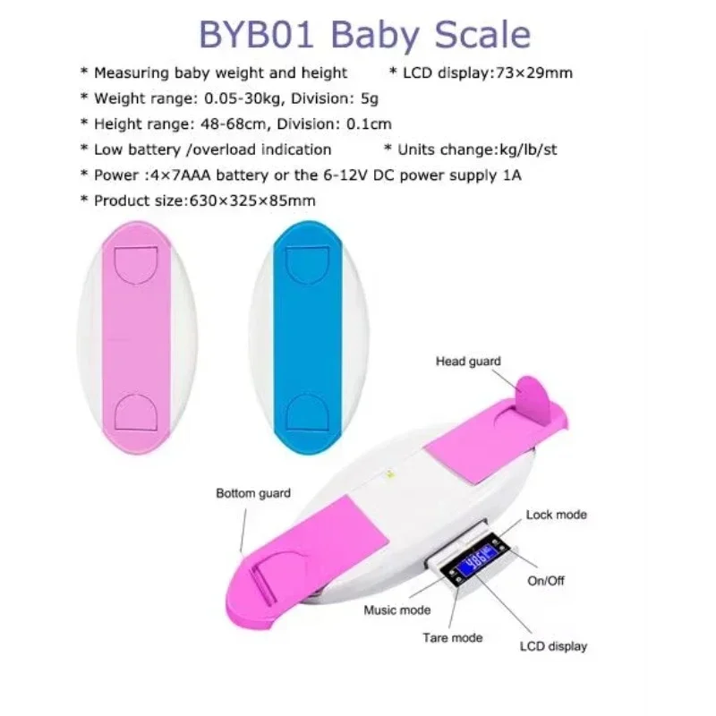 New Smart Care Weight and Height Digital Baby Scale