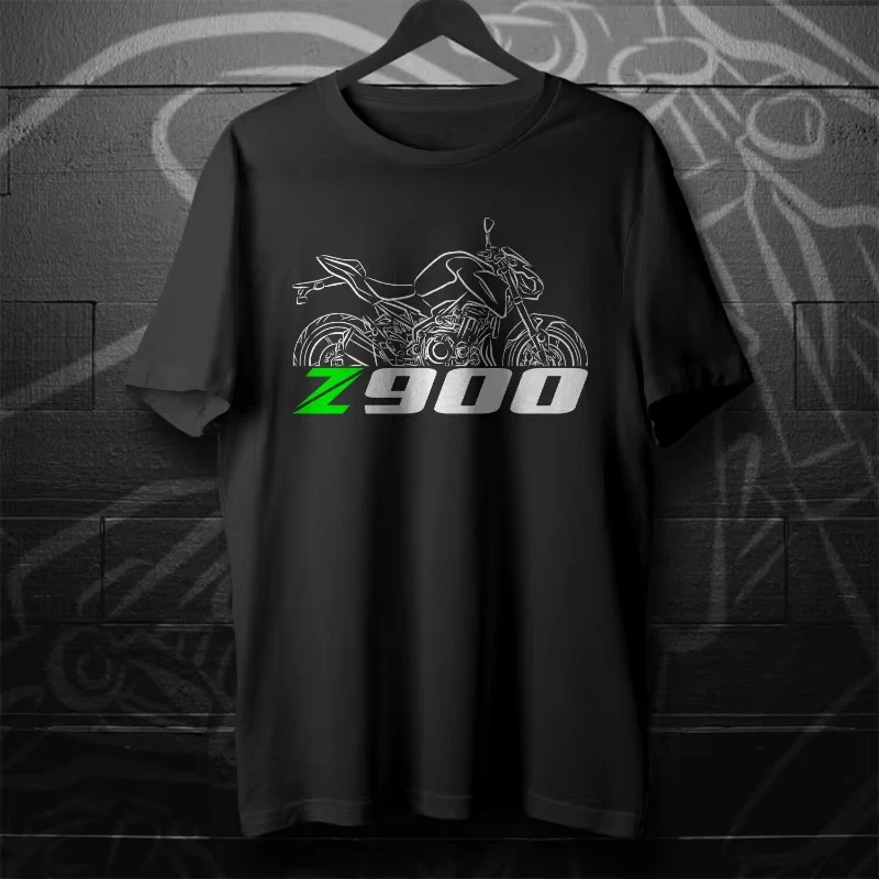 

2025 Man T Shirt Casual Kawasakis Z900 T-shirt Motorcycle Graphic Summer Short Sleeves 100_ Cotton S-3XL Cool Tee