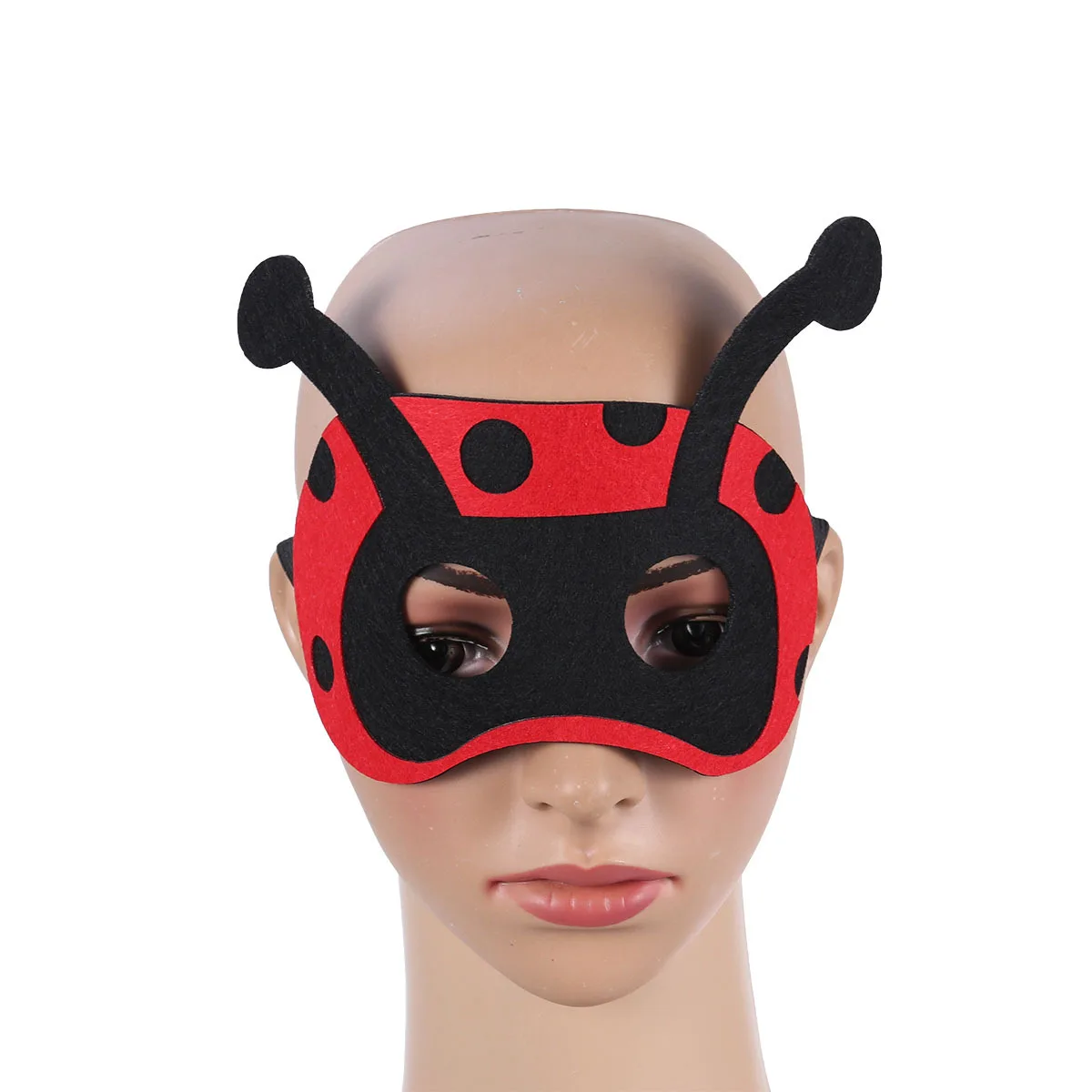 Lieveheersbeestje Cartoon Dier Halfgelaatsmaskers Comfortabele Kids Cosplay Party Maskers voor Jongens Meisjes Voorschoolse Klaslokaal