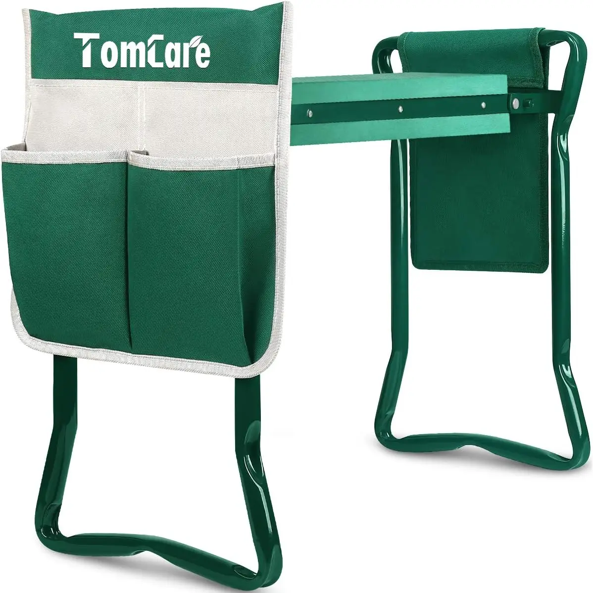 

Garden Kneeler Seat Bench Foldable Stool with Tool Bag Pouch EVA Foam Pad Outdoor Portable Kneeler Gardening Gifts