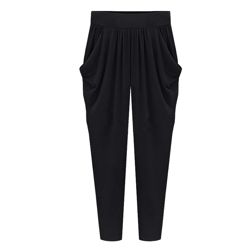 Woman Capris Soft Milk Silk Stretch Harem Pants Female Summer Breeches For Women Leisure Ankle Length Trousers