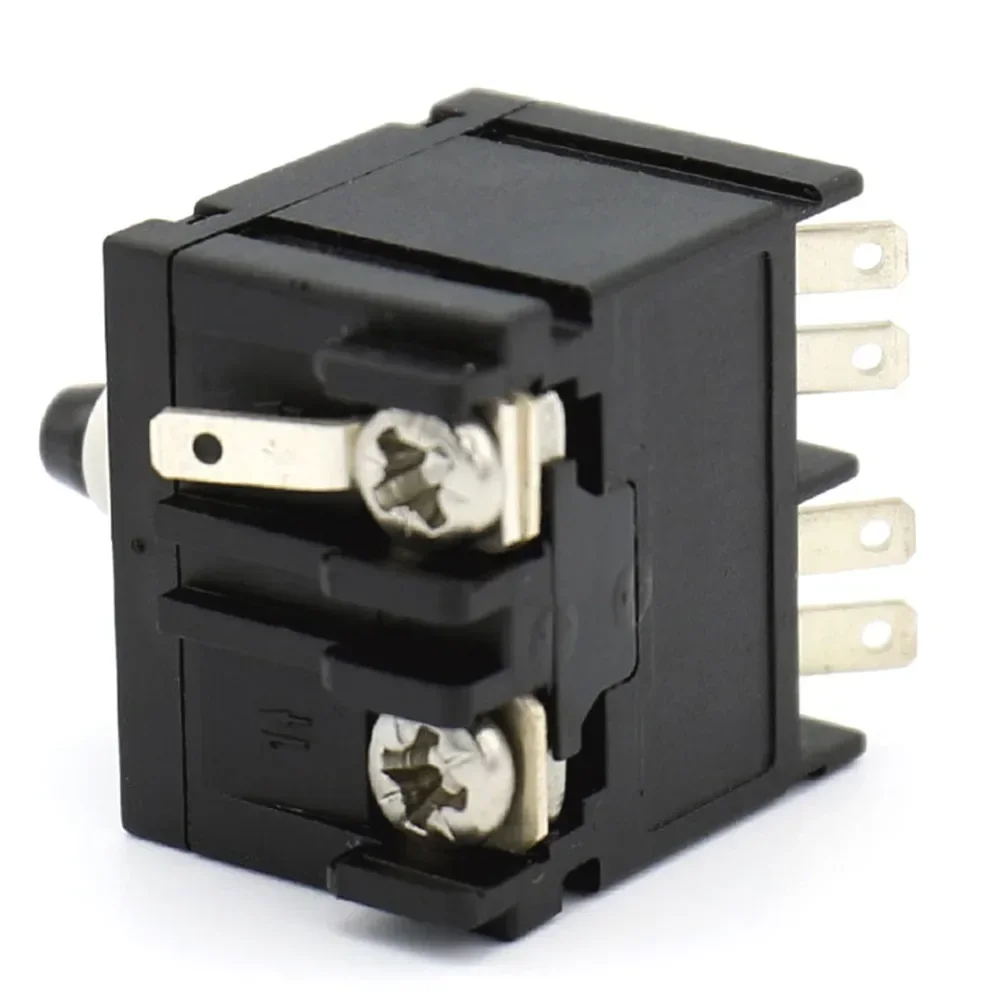 2Pcs Industrial Pushbutton Switches KEDU Electric Push Button Switch HY28-72 127V 250V, Black