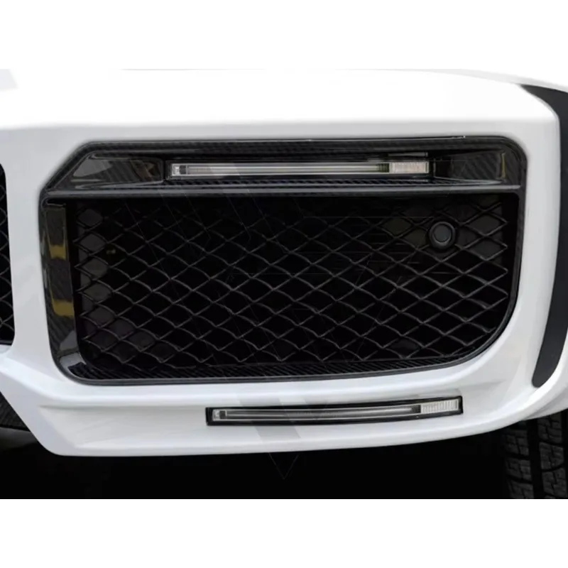 

Upgrade R B900 Style Dry Carbon Fiber Fog Light Cover With LED Light for W464 G63 G500 2019-2024