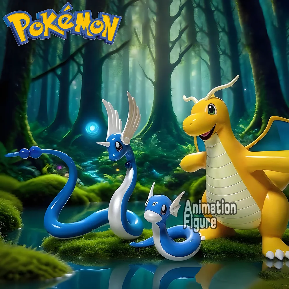 Figurines Pokemon Dragonair, 5-12cm, groupe évolutif, figurines d'action, Collection en Pvc, modèles de jouets pour enfants, cadeaux