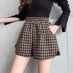 Autumn Winter New High Waist All-match Loose Wide Leg Pants Plus Size Youth Casual A-line Shorts Elegant Fashion Women Clothing