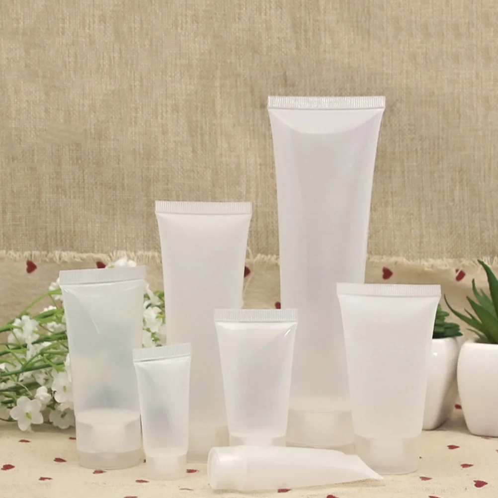 

10Pcs Refillable Travel Bottles Organizer Set 50ml Durable Squeeze Bottles for Shampoo Lotion Face Wash Body Cream