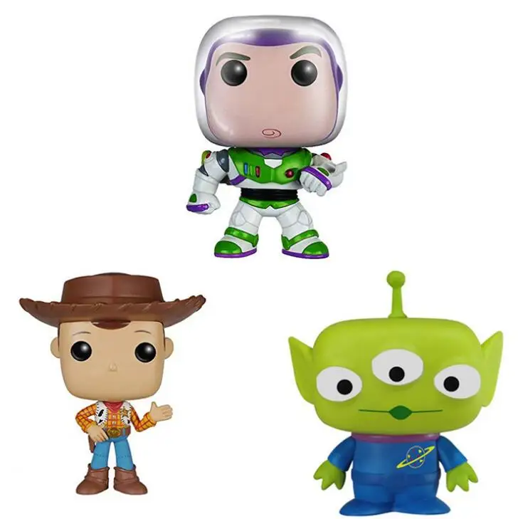 Cartoon Movie Toys Story Woody Buzz Lightyear Alien Jessie LOTSO Rex HAMM Vinyl Figure Collection Model Toys