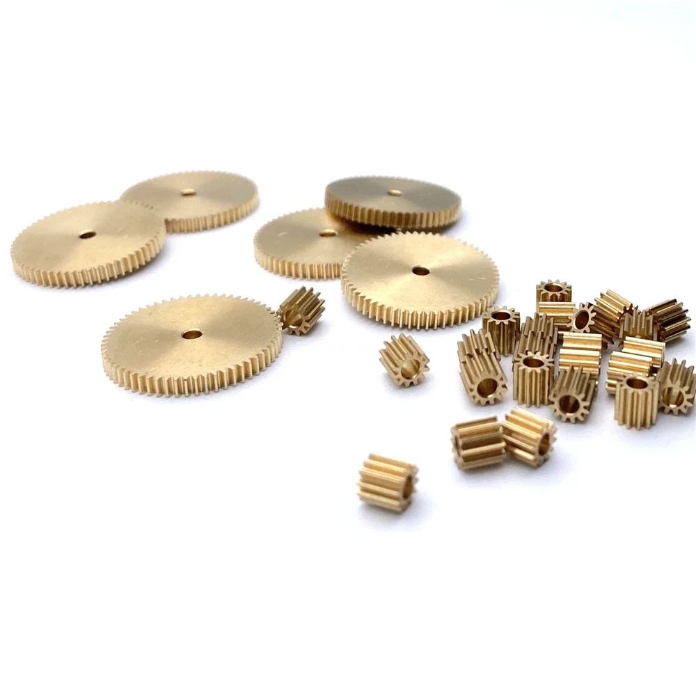 0.3M Mini Copper Gear 28/30/40/41/45/48/60 Teeth 2/3MM DIY Mechanical Copper Spur Gear