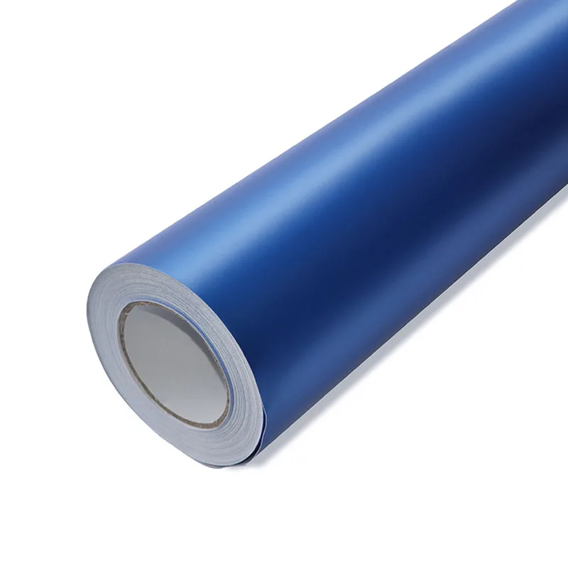 Matte Dark Blue Vinyl Wrap Roll Self Adhesive Blue Matt Car Wrapping Foil Film with Air Release