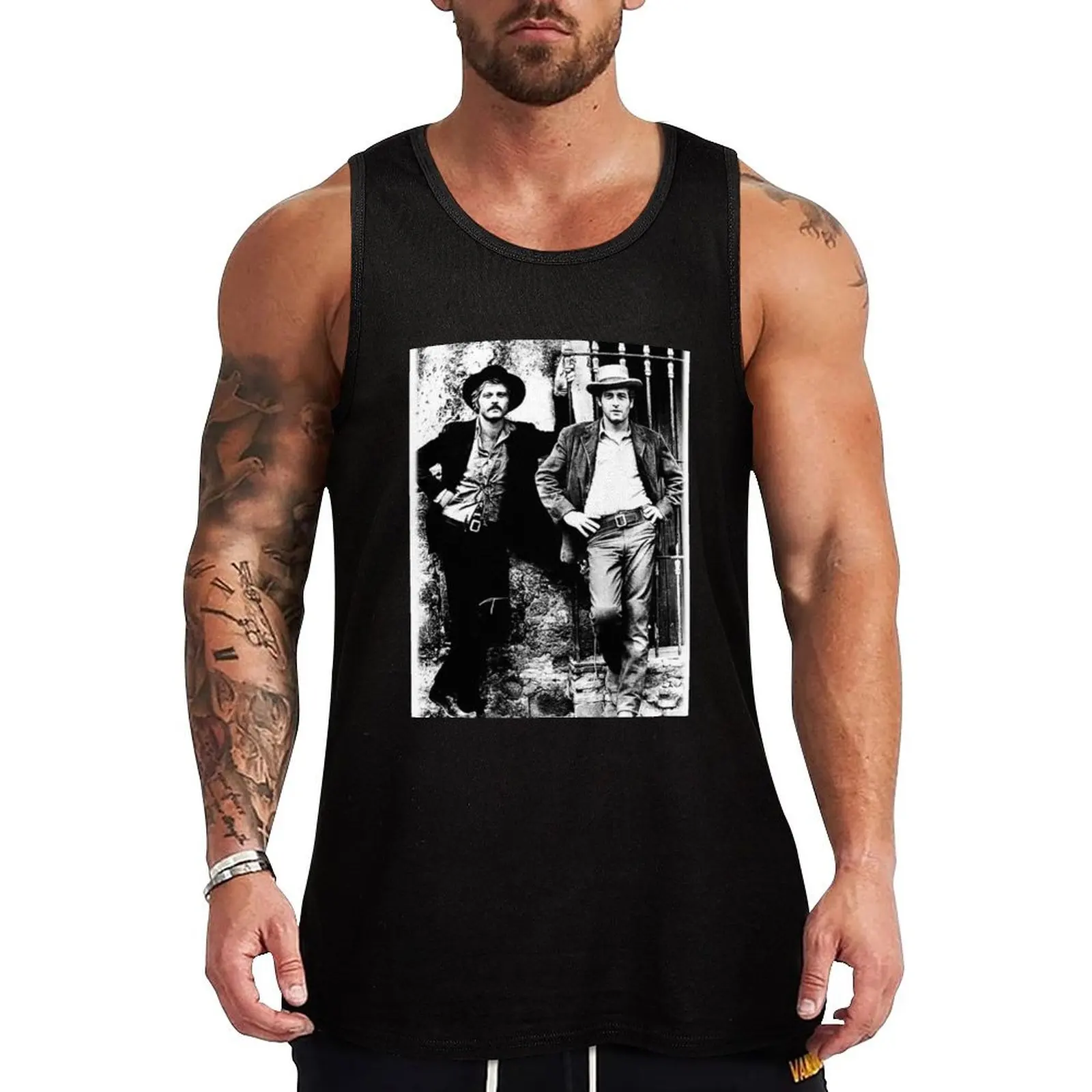 Butch Cassidy and the Sundance Kid 2!! Tank Top T-shirt Men's gym bodybuilding men clothes