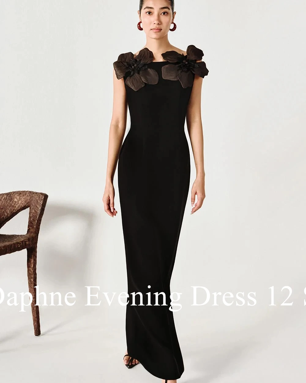 Customized Modern Crew Neck Flowers Beading Evening Dresses Graceful Jersey Sleeveless Pleats Vestido De Festa Vestido De Noche