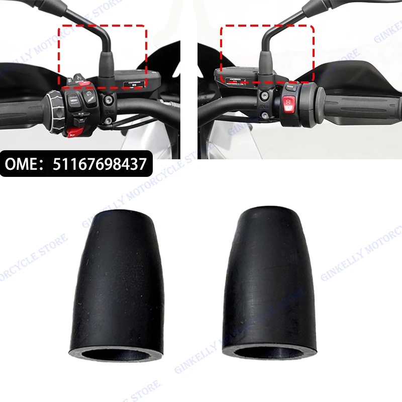 Rearview Mirror Rubber Cover For BMW F900GS R1200GS ADV F850GS ADV R1200R R1200RT Motorcycle Accessories OME 51167698437