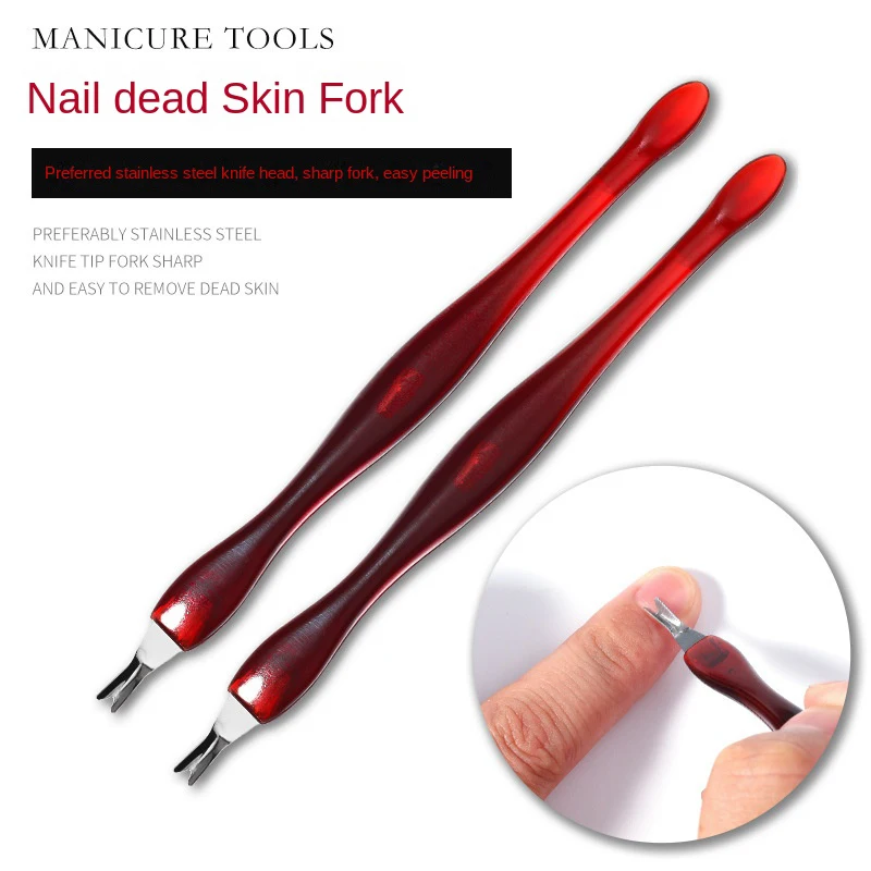 Nail Removal Tools Dead Skin Fork Nail Dead Skin Push Cutin Manicure Nail Dead Skin Hairpin Dead Stainless Steel