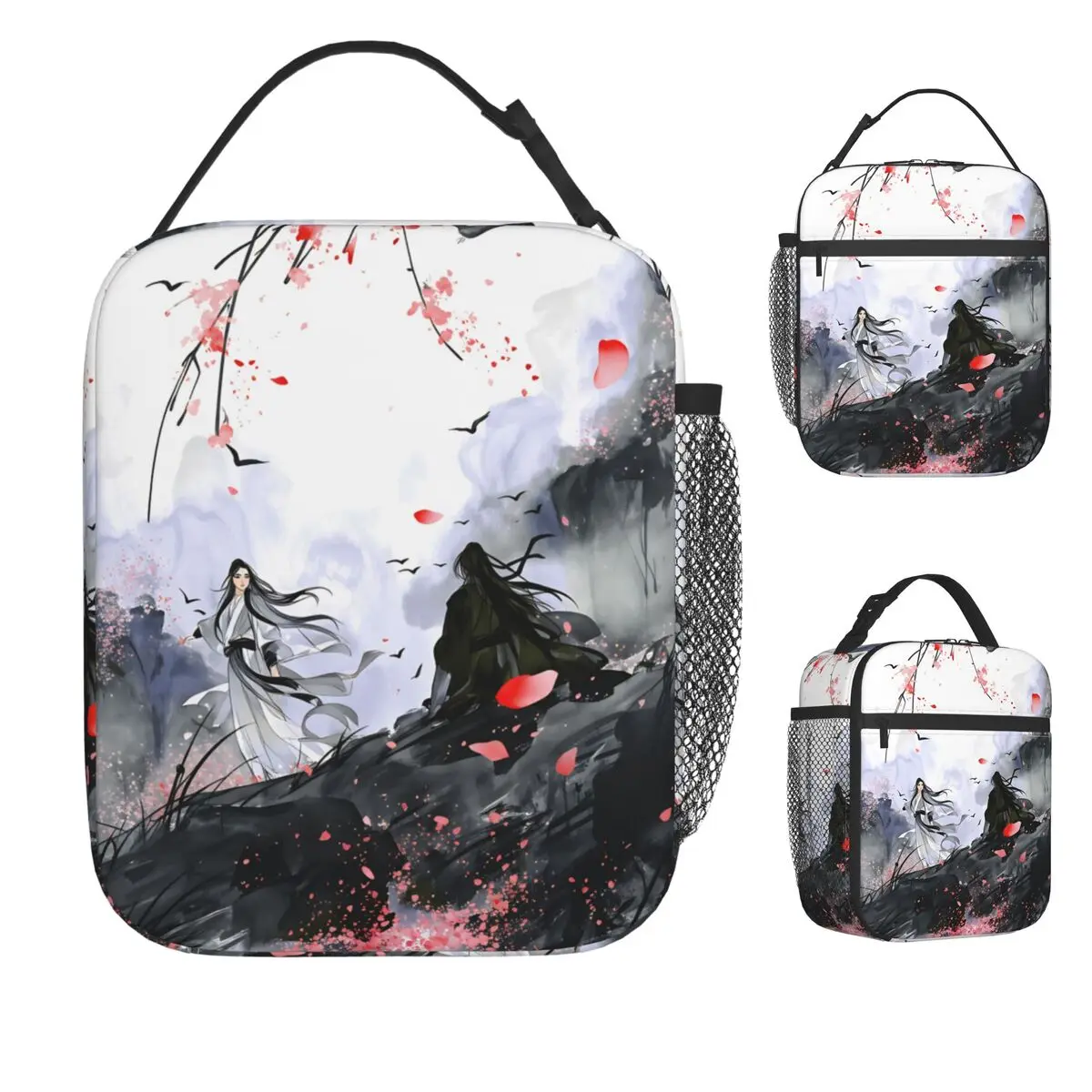 The Untamed WangXian Bunny Mo Dao Zu Shi Lunch Bag Outdoor Picnic Lunch Box For Child Thermal Tote Handbags Oxford Cooler Bag