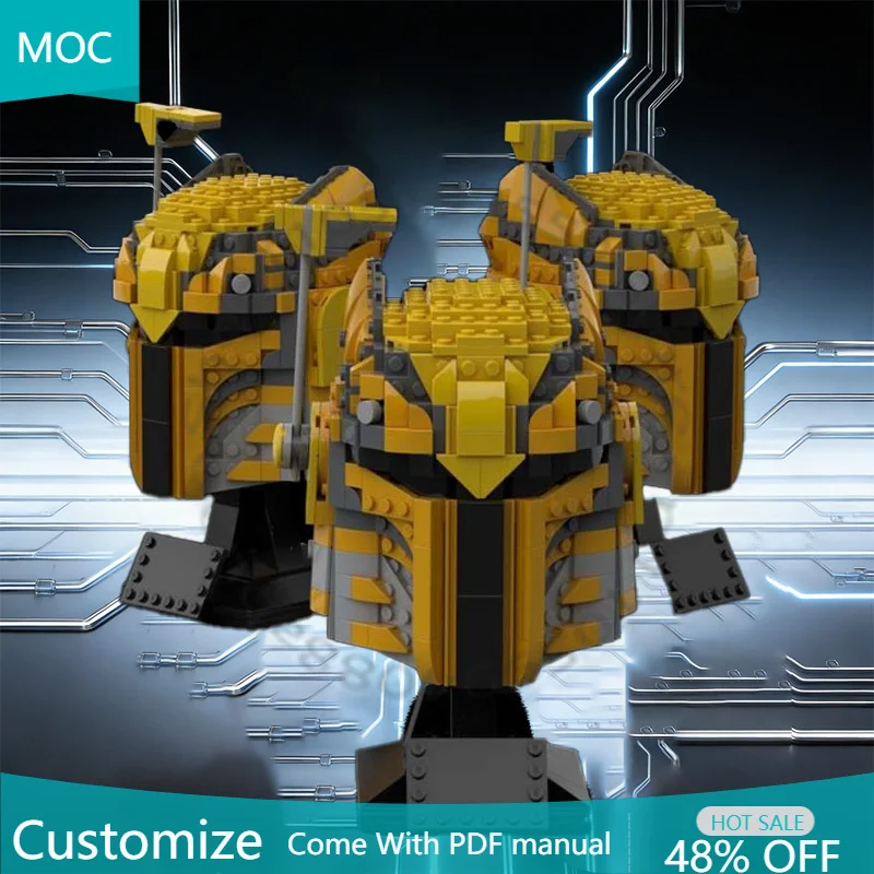 

Набор для сборки шлема Ursa Wren (714 деталей), модульный конструктор MOC, популярная модель для детей, игрушка-конструктор DIY для мальчиков, подарок на праздник