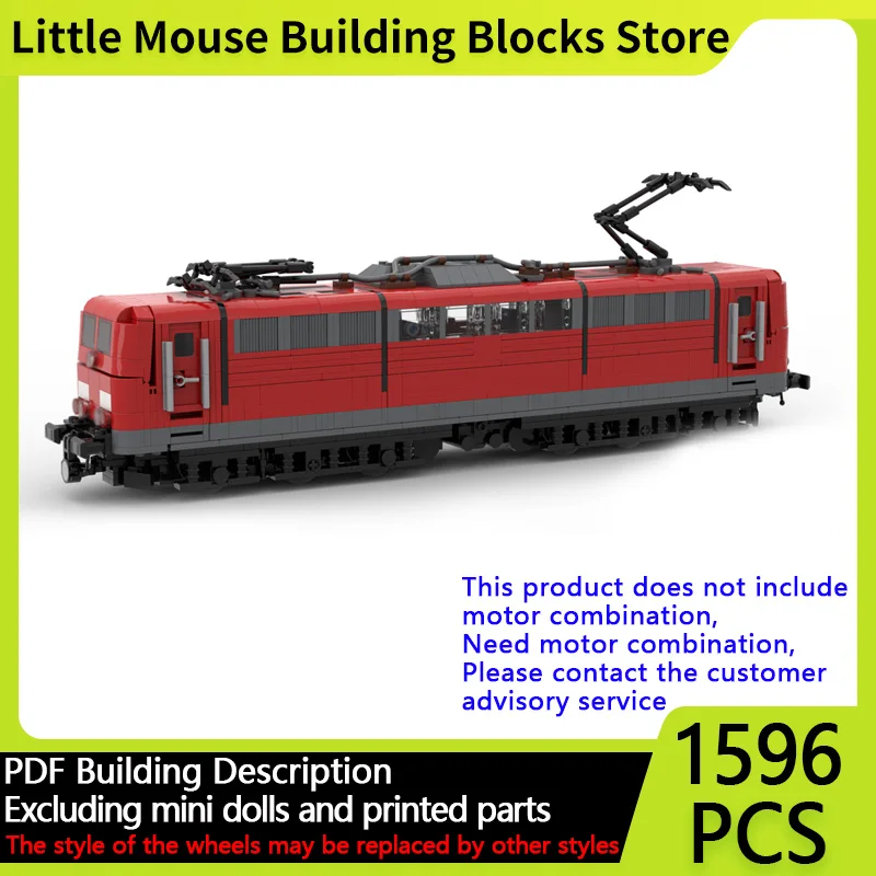 

City Car Model MOC Building Bricks BR 151 Electric Locomotive Modular Technology Gifts Holiday Assemble Children Toys Suit