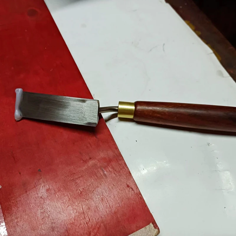 White Steel Goose Neck High Foot Scraper Wood Carving Clay Sculpting Tool