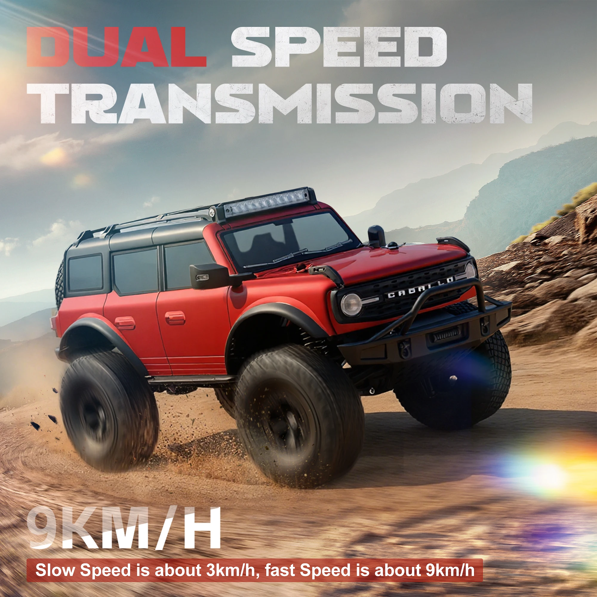 

Hot Sale 184023 RC Car 1/18 Scale 4WD Electric Climbing Crawler, 2.4G Remote Control Off-Road Vehicle with Bright Lights, RC Toy