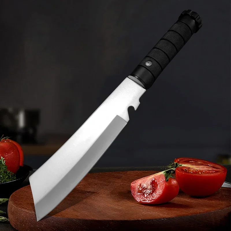 Handmade Forged Butcher Boning Knife Stainless Steel  Knife Meat Cleaver Fruit Cutting Knife Plastic Handle Cooking Tools