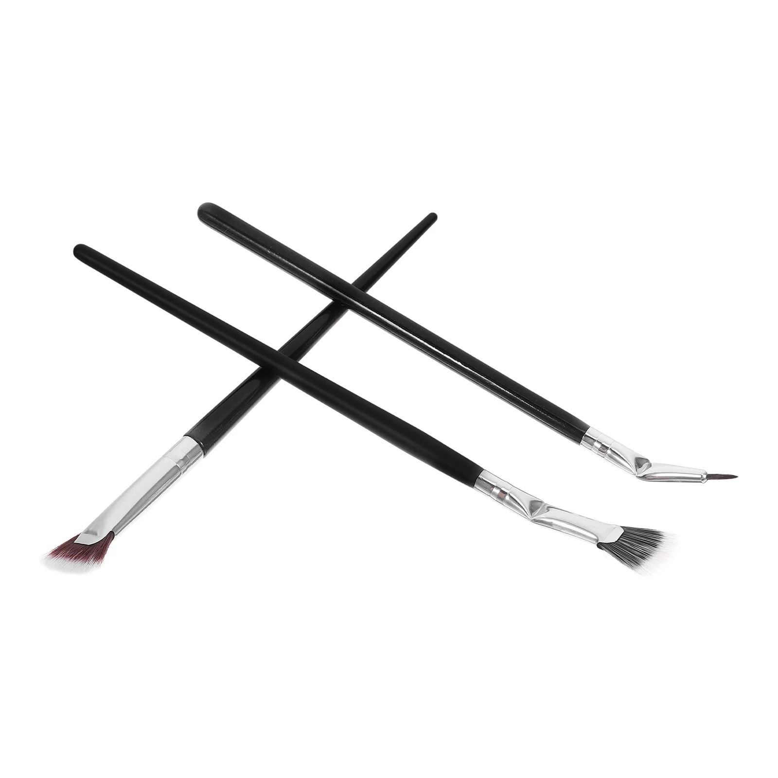 1 set Opvouwbare Hoek Geschulpte Lash Brush Precisie Waaiervorm Clump-Gratis Scheiding Voor Wimper Extensions Mascara Wand Tool