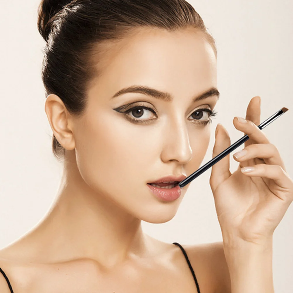 

5Pcs Eyebrow Brush Eyeliner Makeup Tools Oblique Head Multifunctional Eye Brush Lightweight Portable for Travel Salon