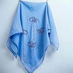Islam Ramadan Chiffon Scarves Hijabs, Stylish Arabic Accessories 90cm