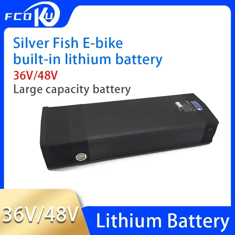 

New Large capacity 36V electric bicycle rechargeable lithium battery 48V rear shelf refitted mountain bike lithium battery pack