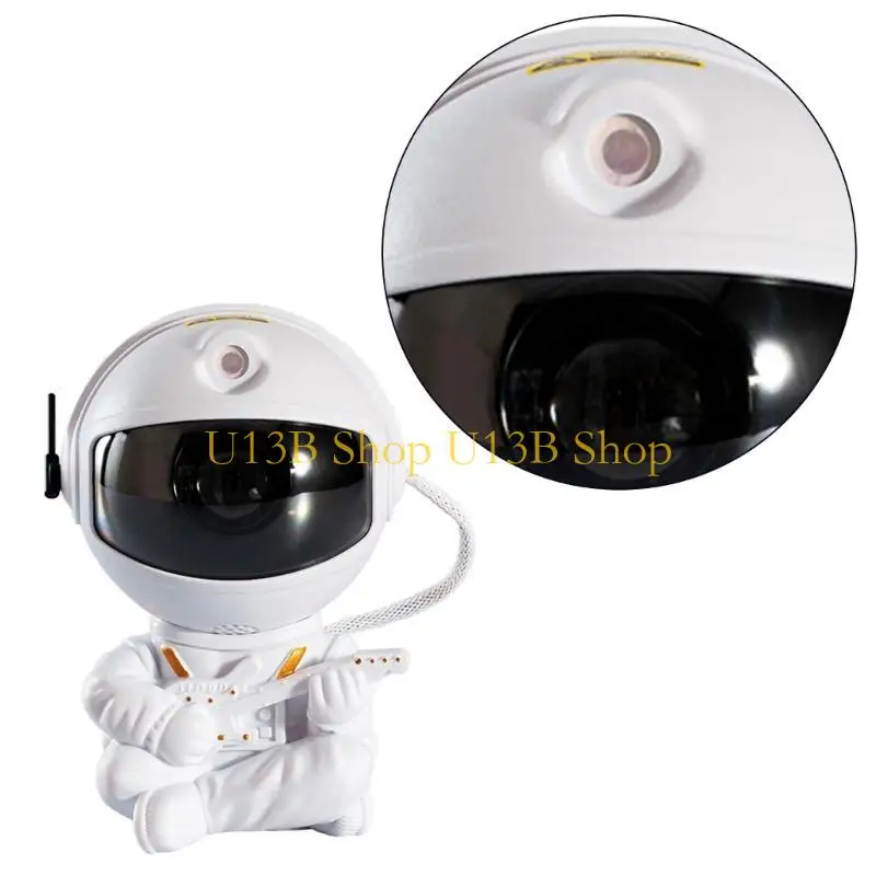 U13B 360°回転宇宙飛行士プロジェクターライトギター/星の手元にあるポータブルリモートコントロールナイトランプベッドルーム装飾用