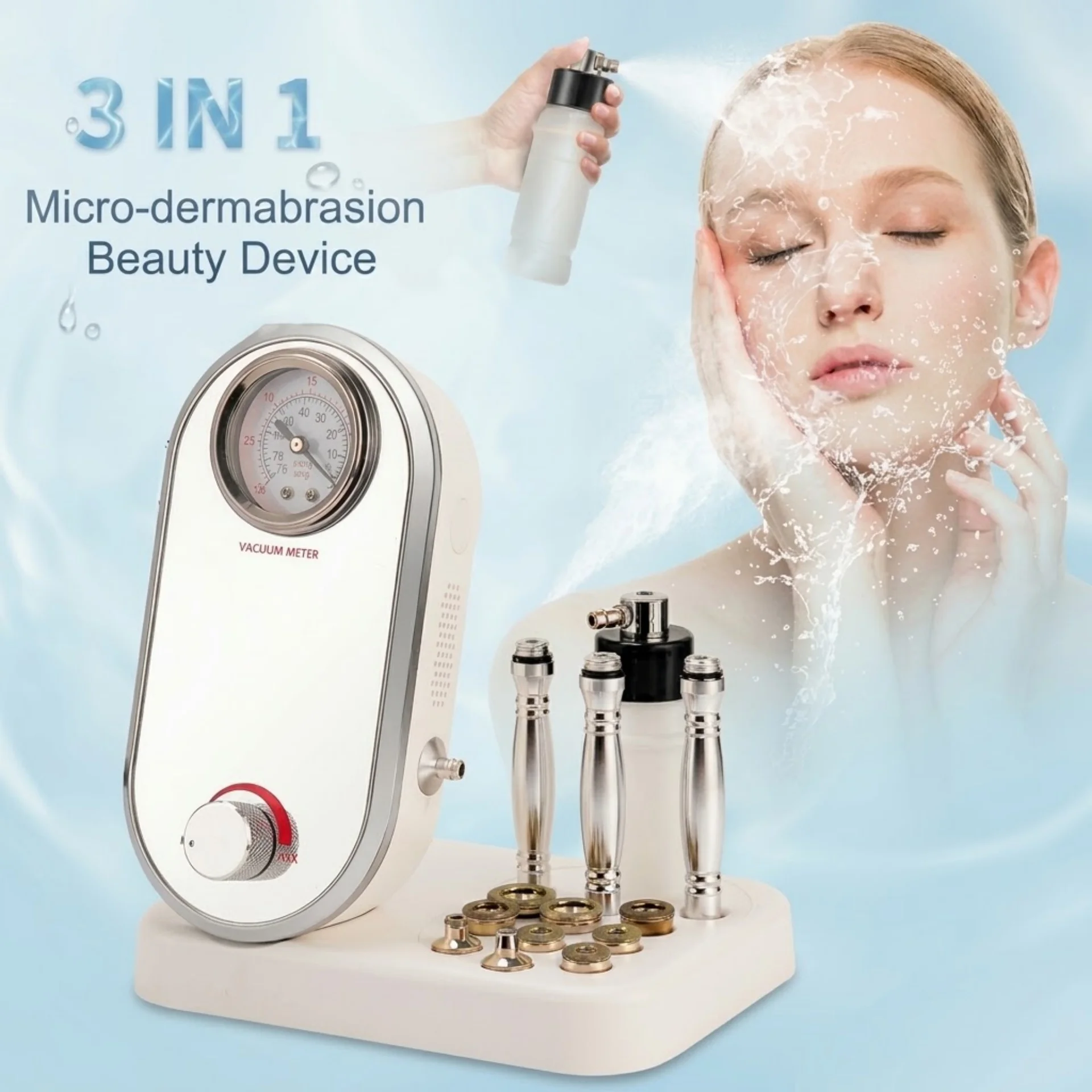 Diamond Microdermabrasion Machine 3 In 1 - Appareil de microdermabrasion faciale 3-en-1 à