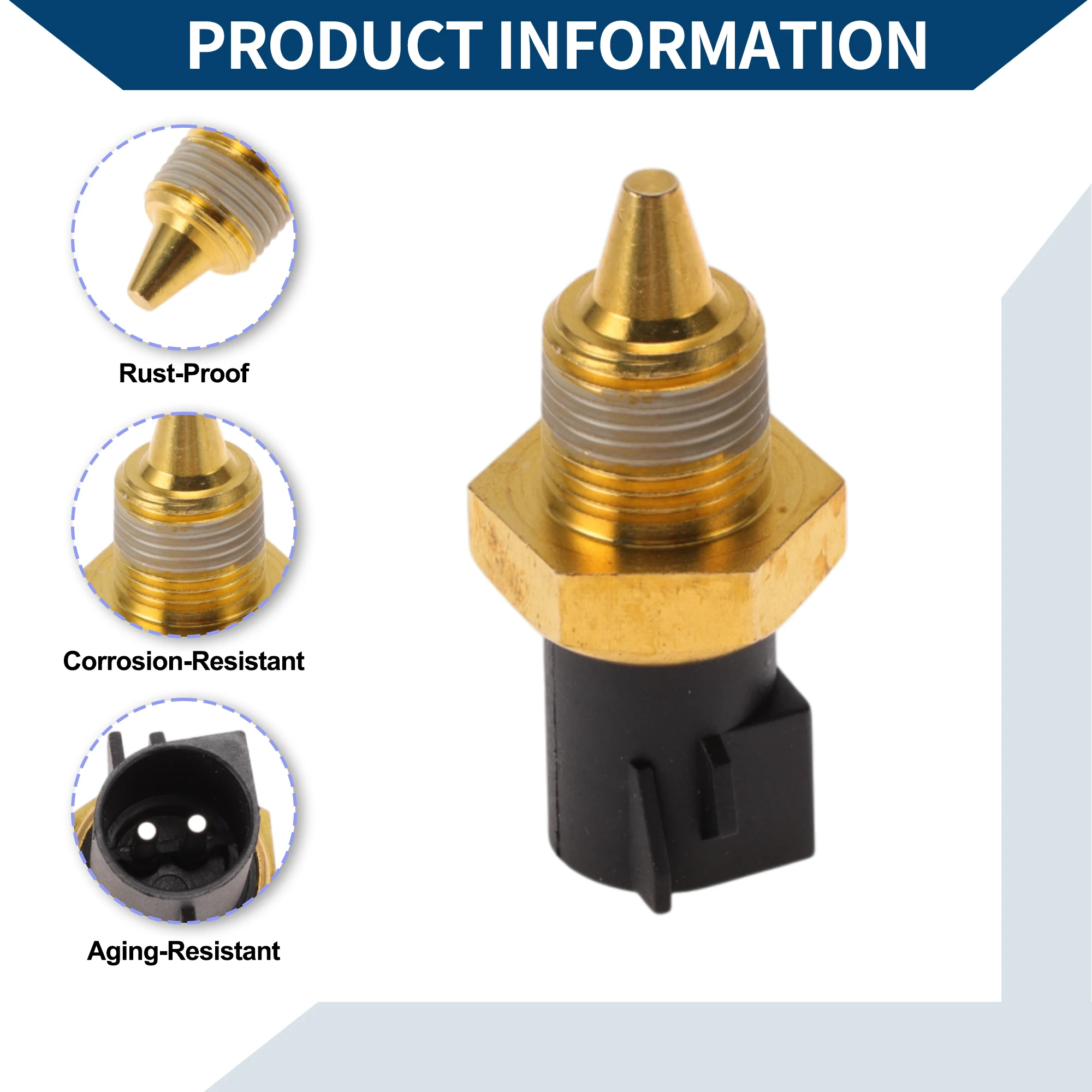 Motoforti Motorkoelvloeistoftemperatuursensor nr. 2113756 voor Volkswagen Golf 2010-2017