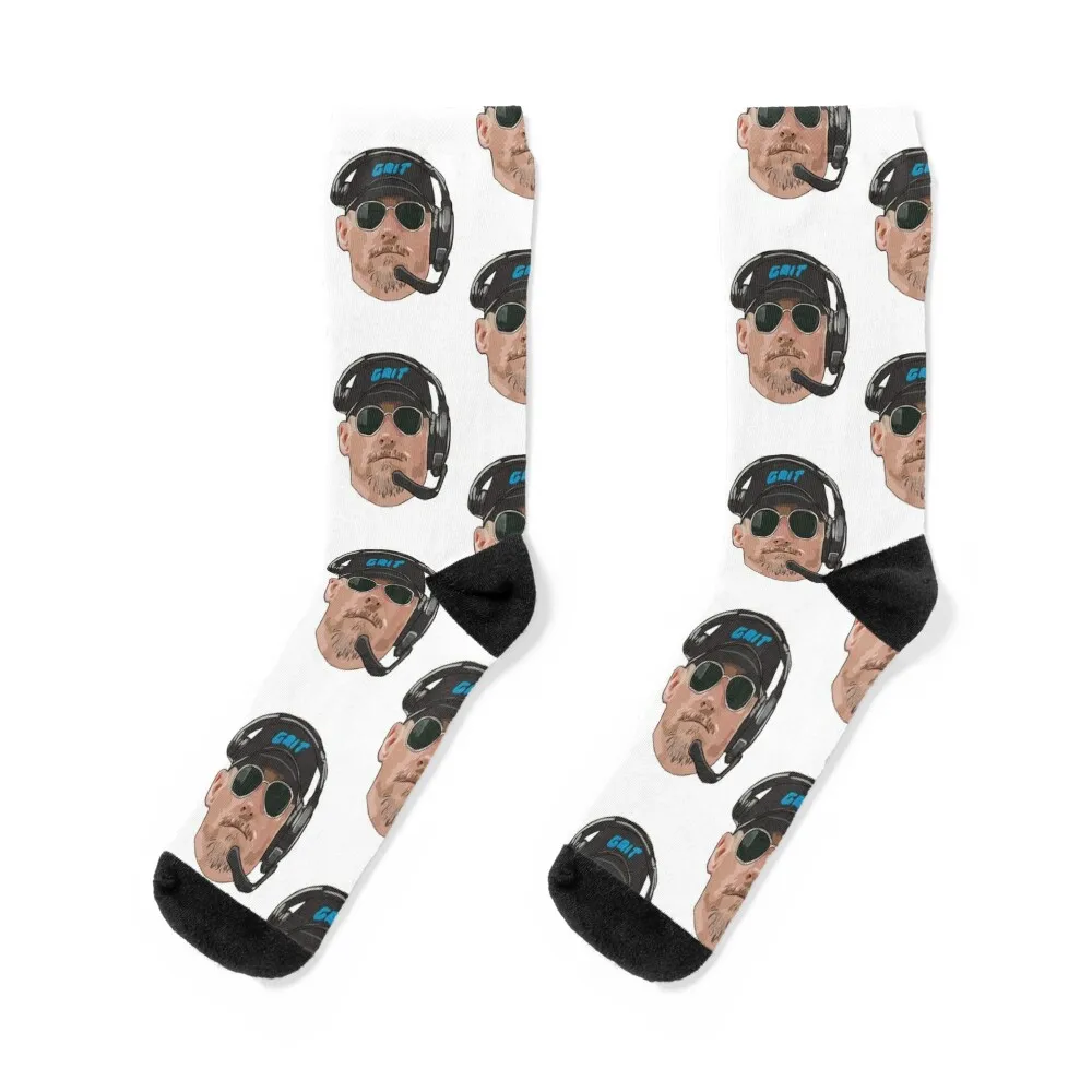 

Grit Dan Campbell Big Head Socks hockey tennis designer brand short Designer Man Socks Women's