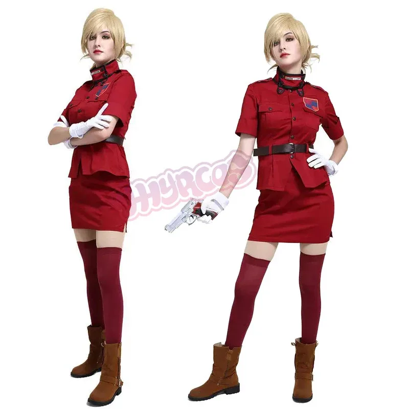 

5 шт., костюмы для косплея Seras Victoria, аниме Hellsing, вампир, униформа для ролевых игр, карнавальный костюм на Хэллоуин, женские аксессуары