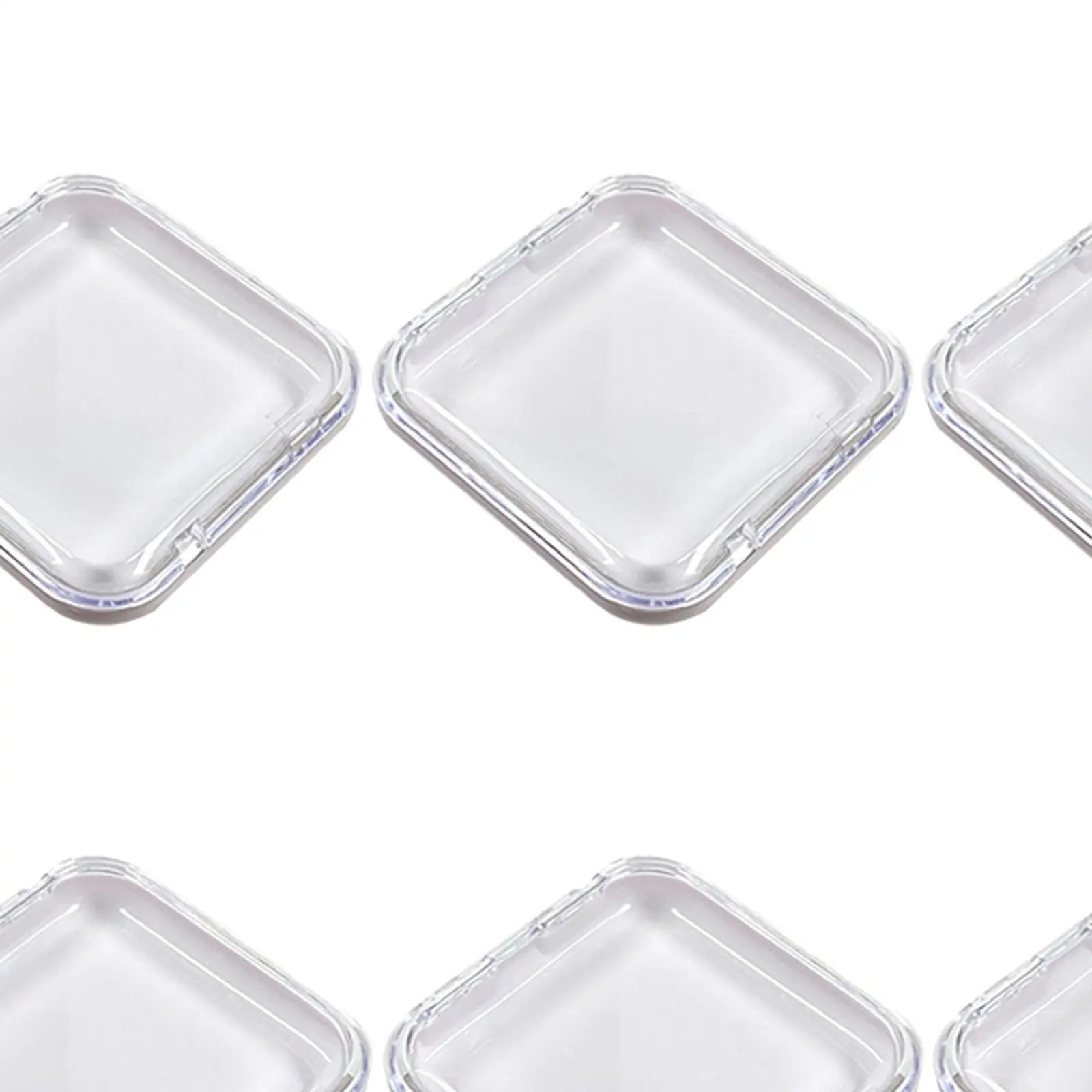 10x Press on Nail Storage Boxes Artificial Nail Display Case for Nail Salon