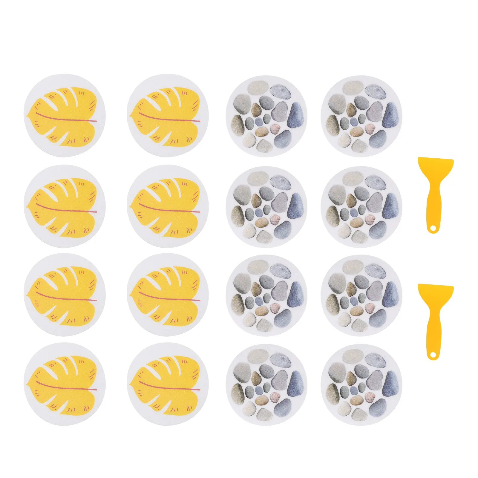 

2 Sets Bath Anti slip Stickers for Kids Bathtub Non skid Decals Self adhesive Wall Stickers PEVA No Residue Easy Remove Home