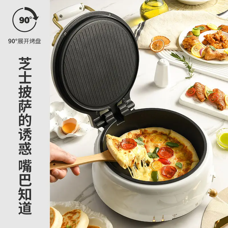 Multifunctional household double-sided heating Fully automatic increase and deepen hot pot rinse and fry electric frying pan