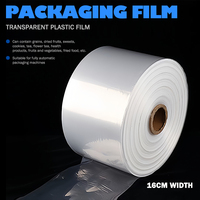 16cm width packaging film transparent plastic film fully automatic packaging machine special roll pet/pe food composite film