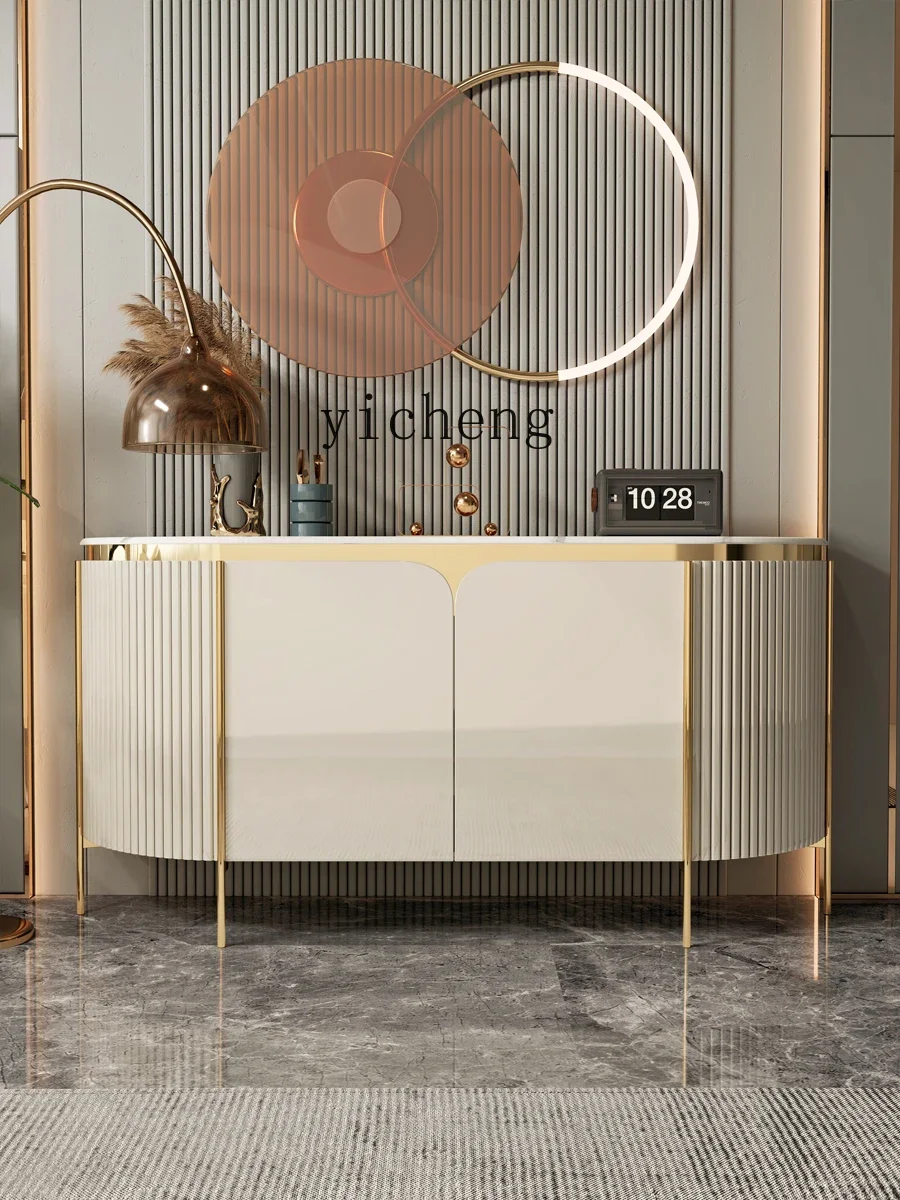 b11- light luxury entrance cabinet marble dining side paint entry living room partition simple shoe cabinet